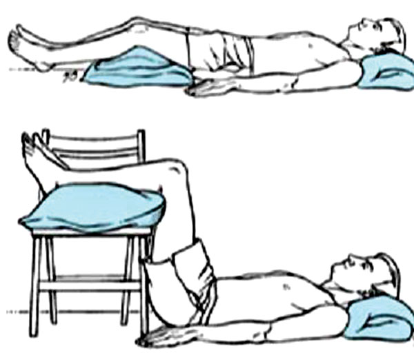 Cách nằm thư giãn cột sống thắt lưng